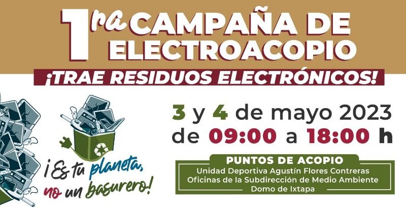 Este miércoles y jueves realizan Campaña de Electroacopio Este miércoles y jueves realizan Campaña de Electroacopio