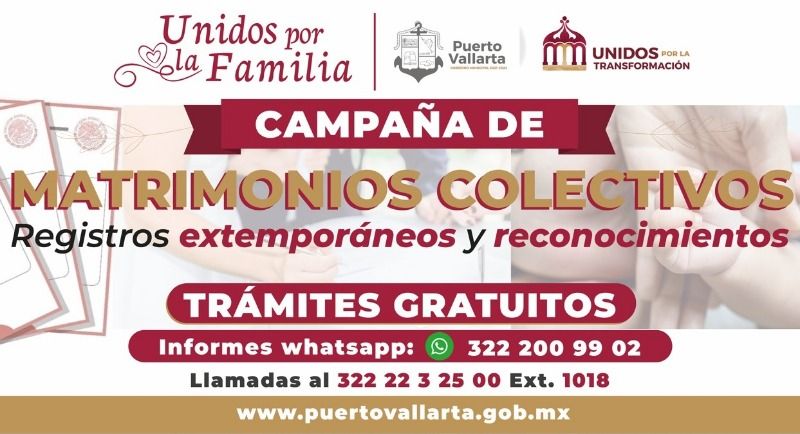 Sigue recepción de documentos para Matrimonios Colectivos 2023 Sigue recepción de documentos para Matrimonios Colectivos 2023