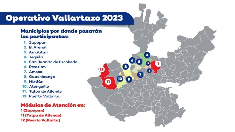 Así será el operativo de acompañamiento para el Vallartazo 2023 Así será el operativo de acompañamiento para el Vallartazo 2023