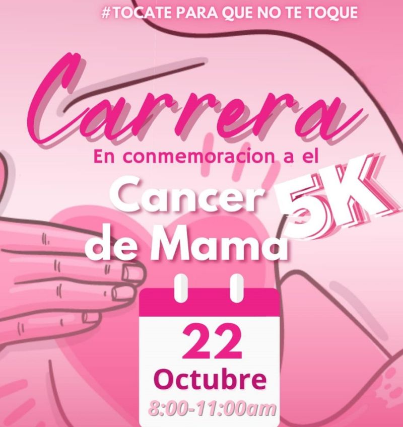 Invitan a participar en carrera 5K contra el Cáncer de Mama