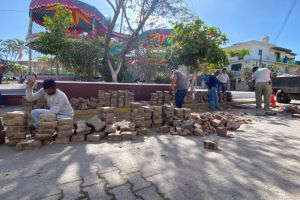 Jornada de limpieza llegó a zona centro de la delegación de Ixtapa