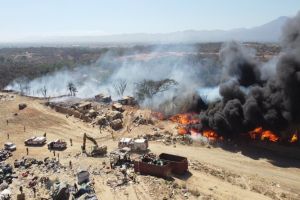 Incendio consumió más de 15 hectáreas del vertedero municipal